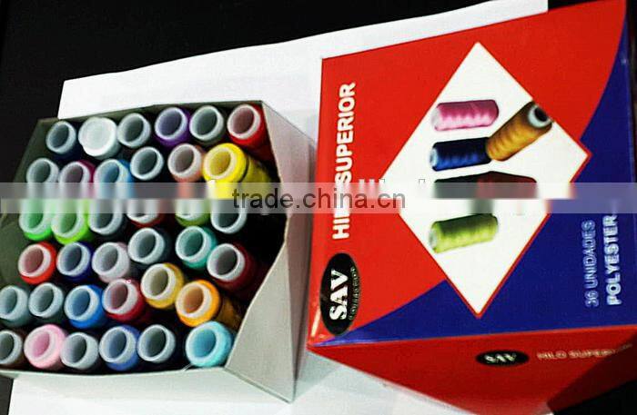 Hot Sell Low Shrinkage High Tension Manufacturer Industrial Sewing Thread