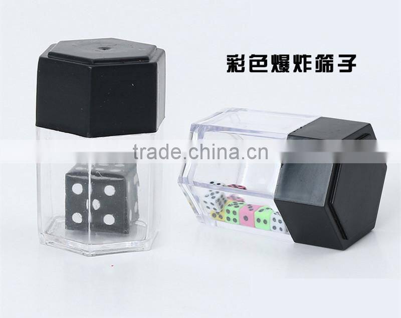 Varouis size magic tricks dice bomb dice explosion color changing tricks