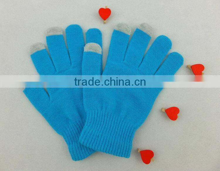 2016 hot selling Fashion warm wholesale touch gloves for all smart mobilephone and tablet PC 1