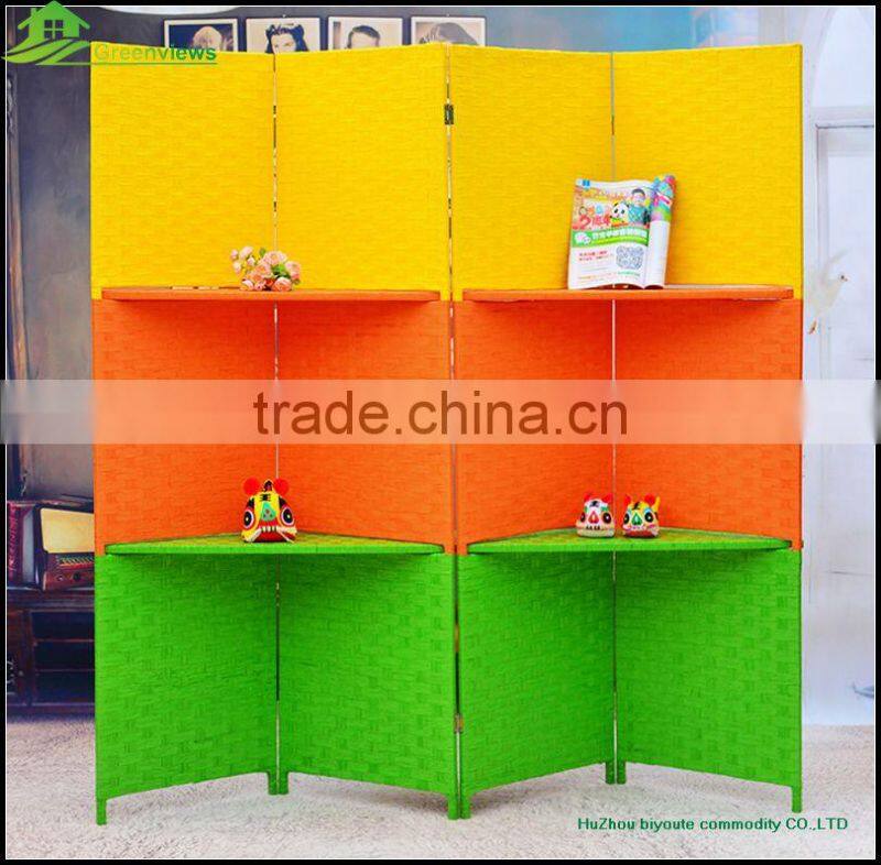 Wooden antique room screen folding screen custom acrylic folding screen / clear plastic screen/soundproof room divider ,GVSD034