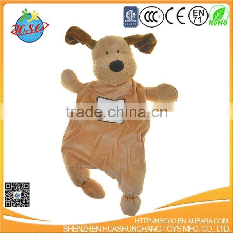 Direct Manufacturer Plush Dog Animal Saliva Towel Doudou Baby Gift