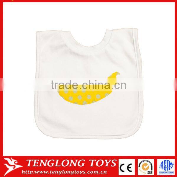 100%cotton baby banana bib manufacturer