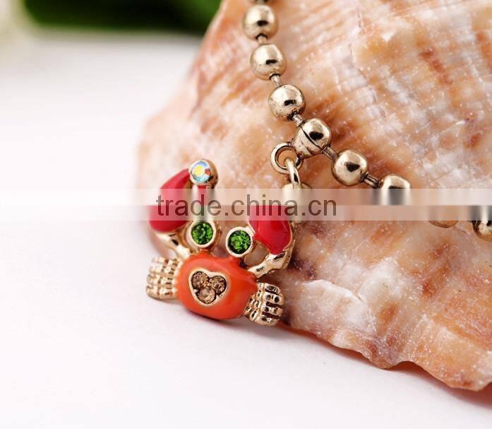 Fashion Chain Anklets with Foot Toe Ring Anklets for Foot,Fashion Jewelry Sets Crab Foot Chain and Toe Ring