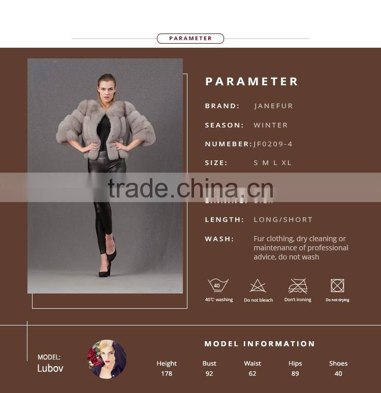 Good soft colorful vest sleeveless fox fur coat winter woman clothes