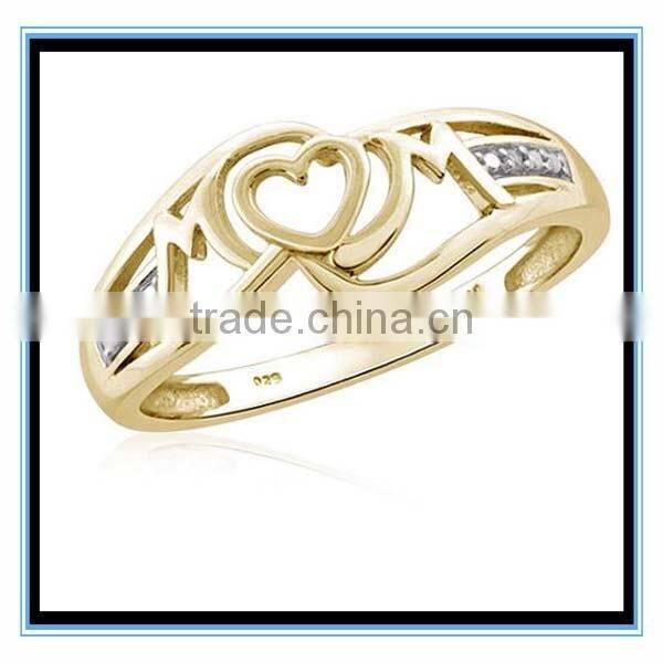 Plated Gold Alloy Material Wedding Rings XP-PR-835