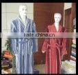 Plain polyester coral fleece bathrobe
