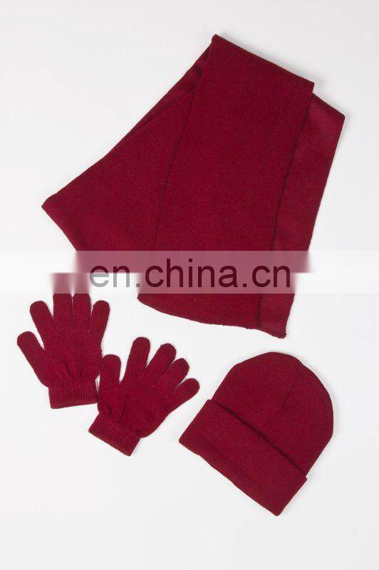 fashional pretty super soft cozy warm popular plain easy knit set