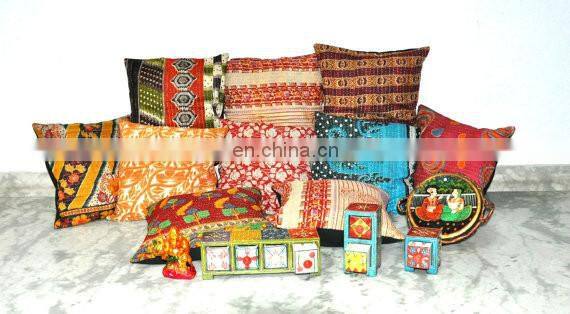 Vintage Kantha Cushion Pillow Covers