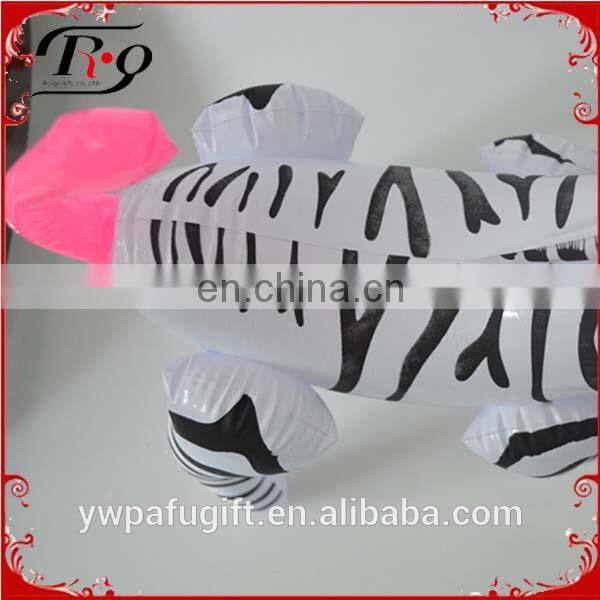 plastic animal inflatable zebra toy