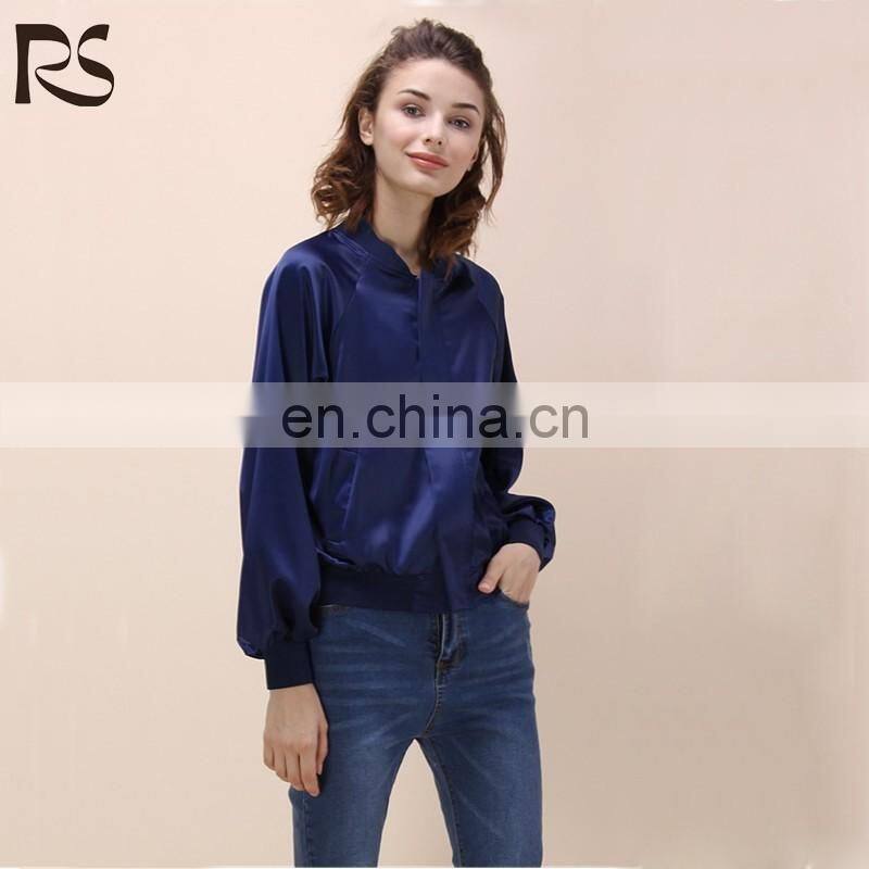 2017 new fashion color mixed print short lady jacket