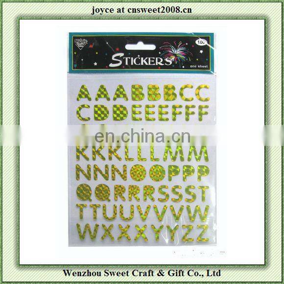 blank culourful laster sticker/hologram sticker