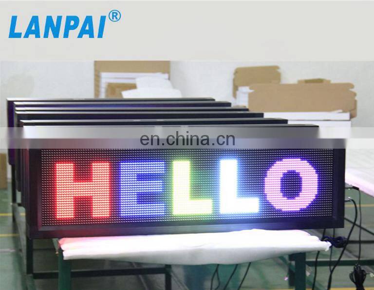p10 outdoor usage full color programmable led display sign with high quality