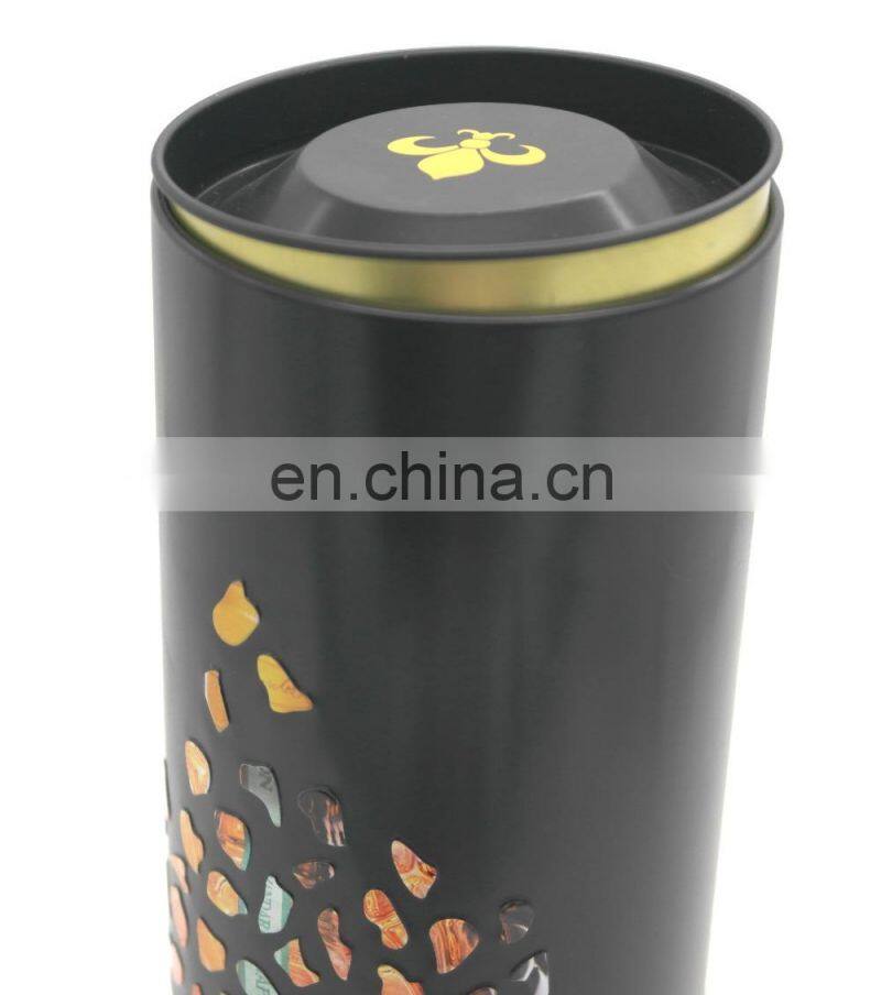 Round metal tin box for wine,tin packing box for gift wholesale