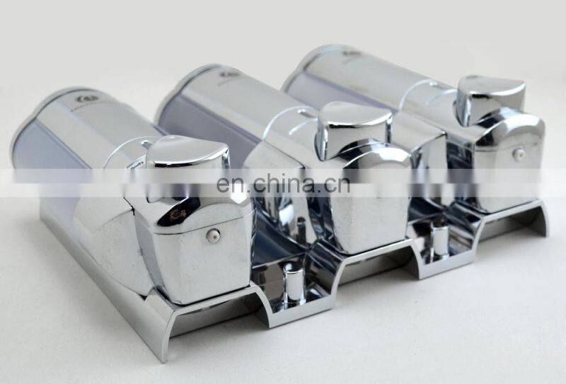 200*3ml Wall Mounted Hotel Three Chamber Shower Soap ContainerCD-3016C