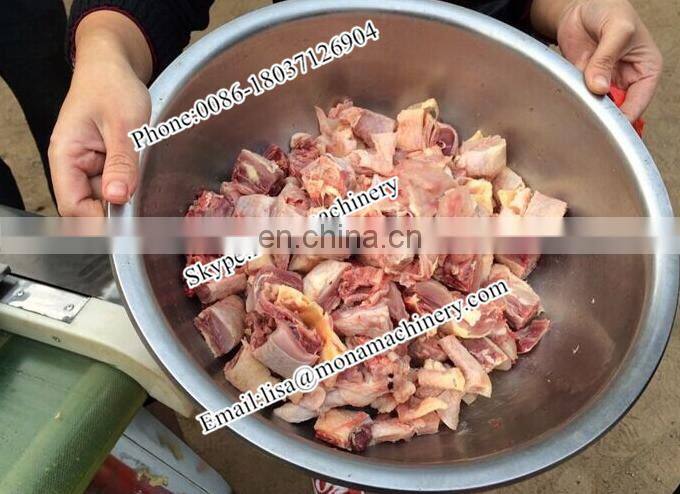 Ribs frozen meat Chicken leg cutter Commercial Pork Chop Cutting Machine/steak Cube Cutter/chicken Thighs Cutting Machine