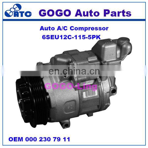 GOGO 6SEU12C Auto A/C Compressor for Mercedes benz A-CLASS(W168) VANEO(414) OEM : 000 230 79 11 000 230 59 11