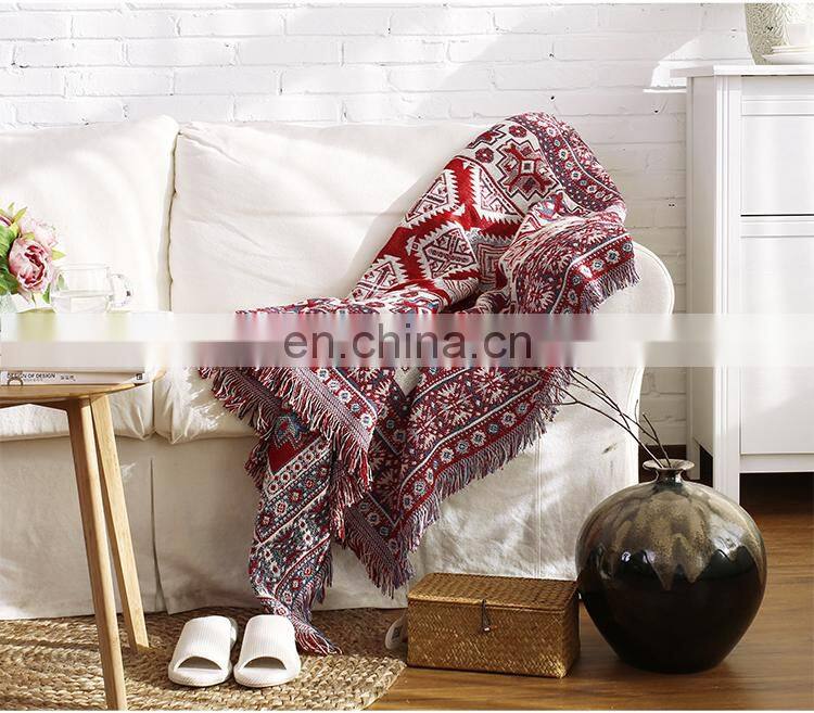 RAWHOUSE polyester woven tapestry throw blanket woven blanket