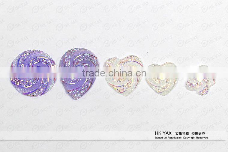 0512C Good quality factory direct sale resin stone, epoxy resin stone, resin stone for clothing