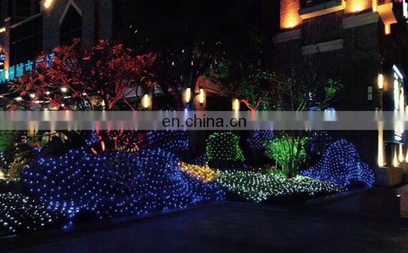 IP65 EU UK AU US plug customized sizes colorful fishing net holiday lighting christmas