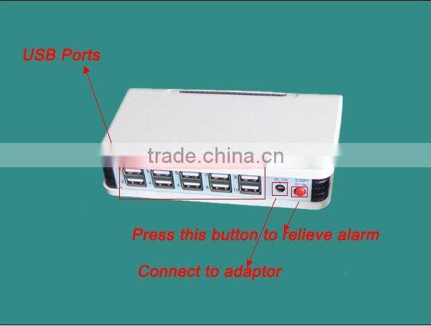 Multi Ports Secure Anti-Theft Alarm Device For Laptop