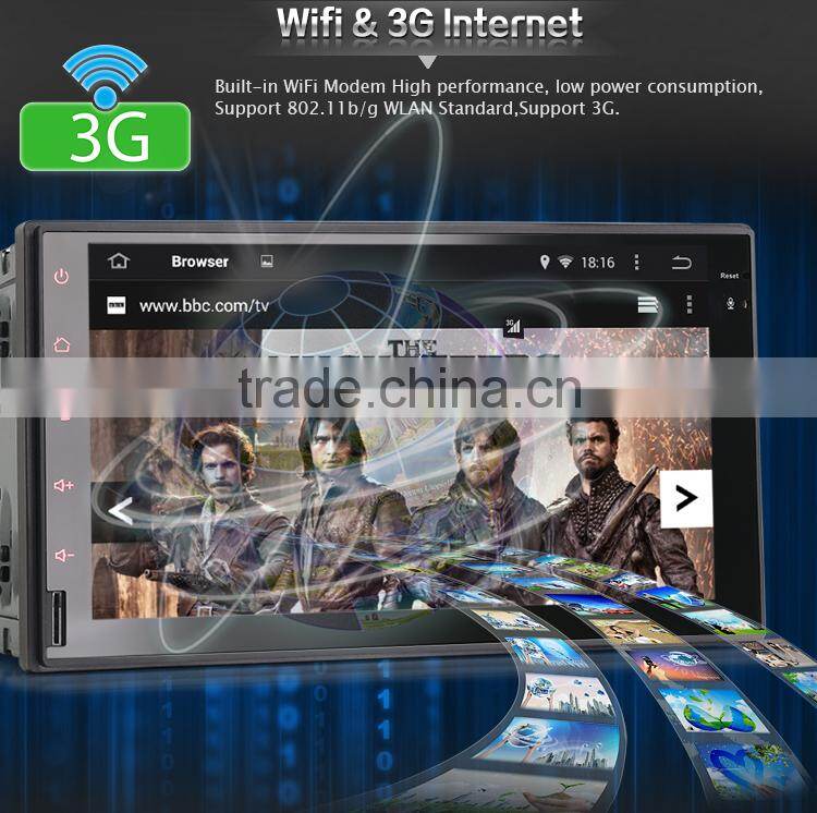 Erisin ES2008A 7" Autoradio Touch Screen 2 Din Car Audio Players GPS