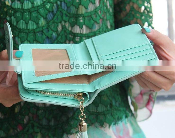 Multicolor Pink Blue Blck fashional de Ultimos moda ID card bank card Holder wallet cartera para dama