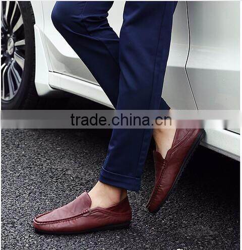 men round toe comfortable breathable flexible casual driver dress shoes