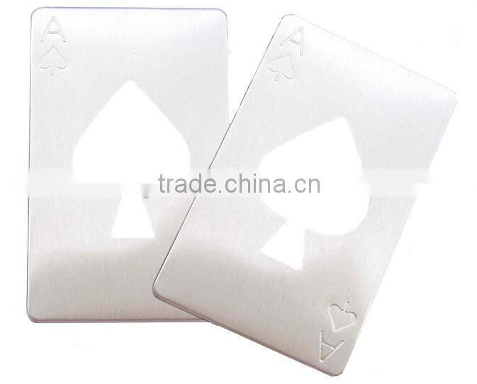 blank business card bottle opener