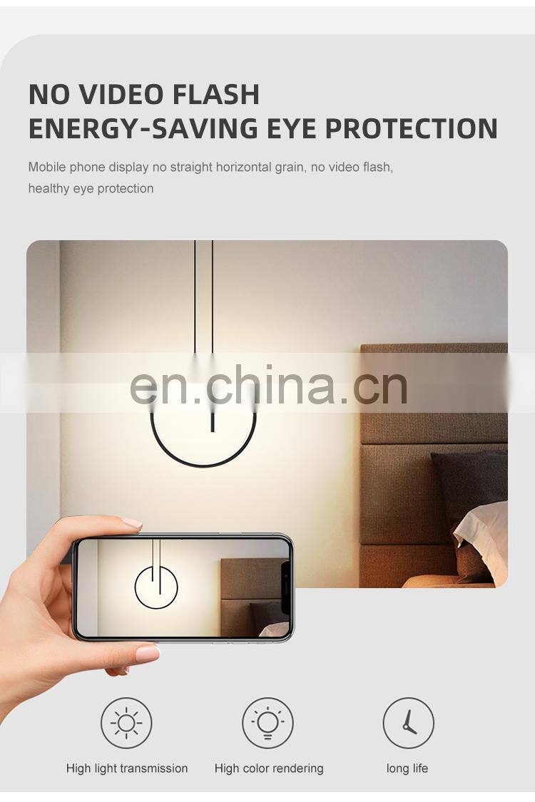 Indoor Decoration Chandelier Bedroom Hotel Cafe Aluminum Acrylic Modern LED Chandelier Lamp