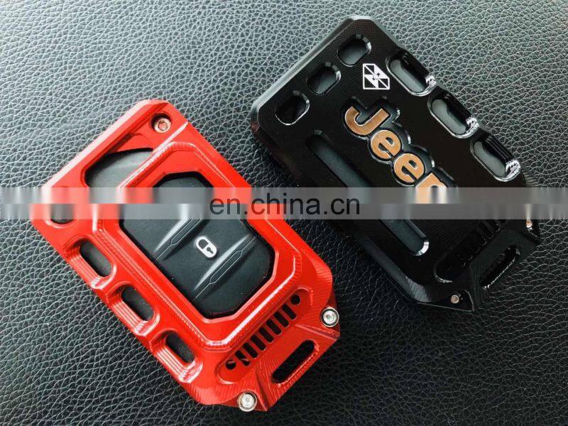 JL1182 JL key pack aluminum alloy for Vehicles for jeep for wrangler JL accessories for jeep JL Aluminum alloy key bag LANTSUN