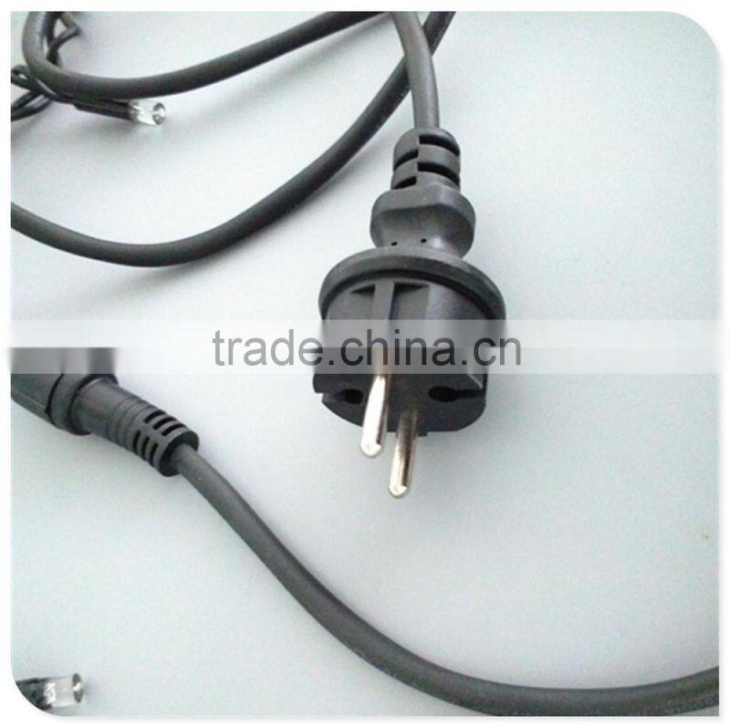 rubber cable led christmas icicle light with end connector