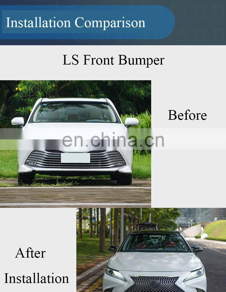 Runde Bumper Applicable For 18-21 Toyota Camry Upgrade Lexus LS Flagship Front Bumper