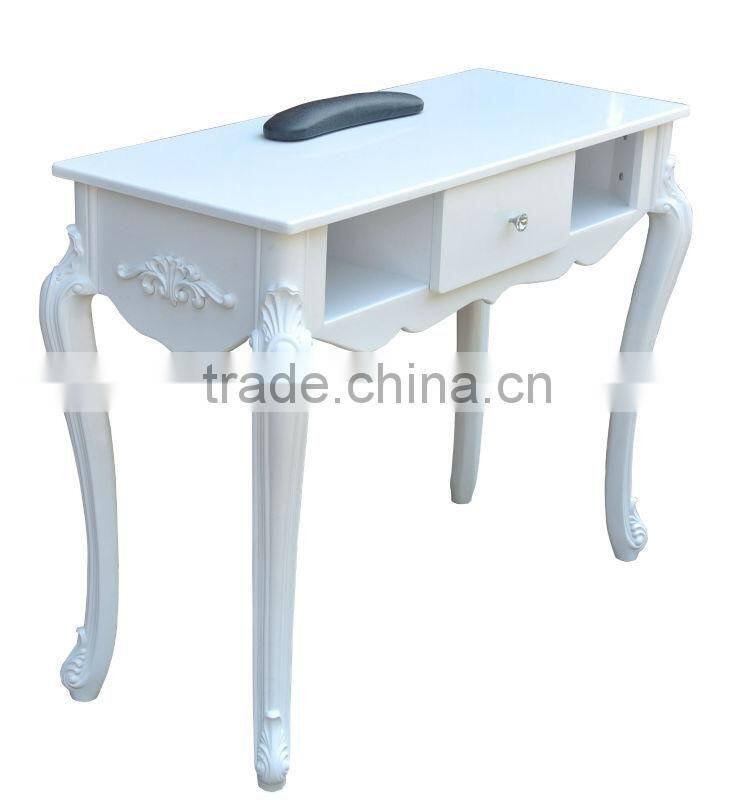 ShiKang Beauty modern white manicure table with exhaust fan
