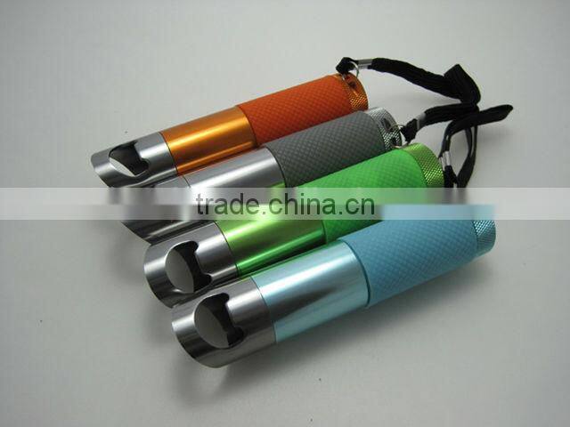 Bottle opener portable flashlight 9 LED flashlight
