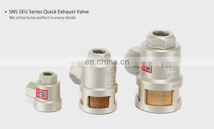SNS SEU Series wholesale cheap price pneumatic quick air exhaust valve