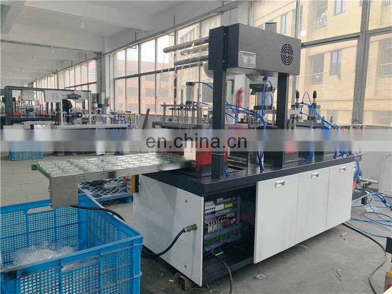 PCL450 Automatic Plastic Drink Paper Cup Cover Lid Cap thermo forming punching cutting machine