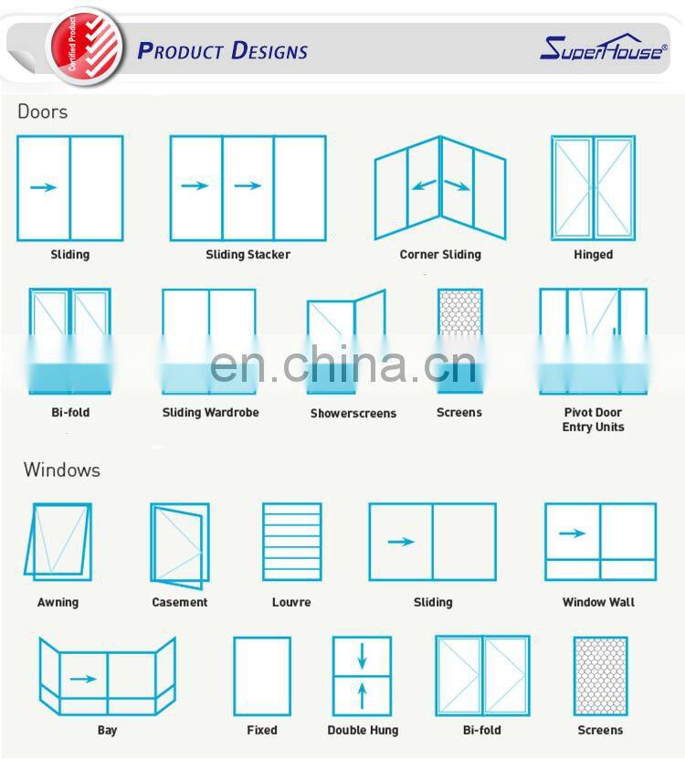 Superhouse Cheap French Doors AS2047 Superhoues Wardrobe Aluminium Glass Door Designs/casement/french/hinged Door