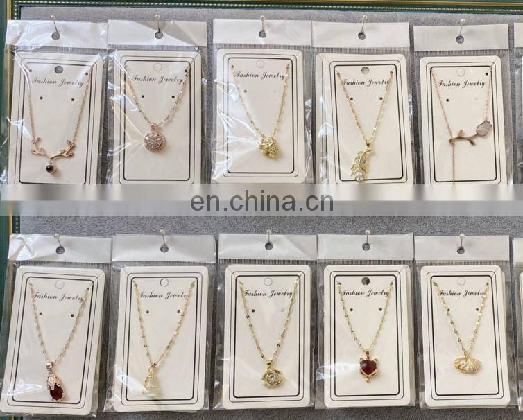 Female Fashion Accessories Pendant Rhinestone Necklace Jewelry