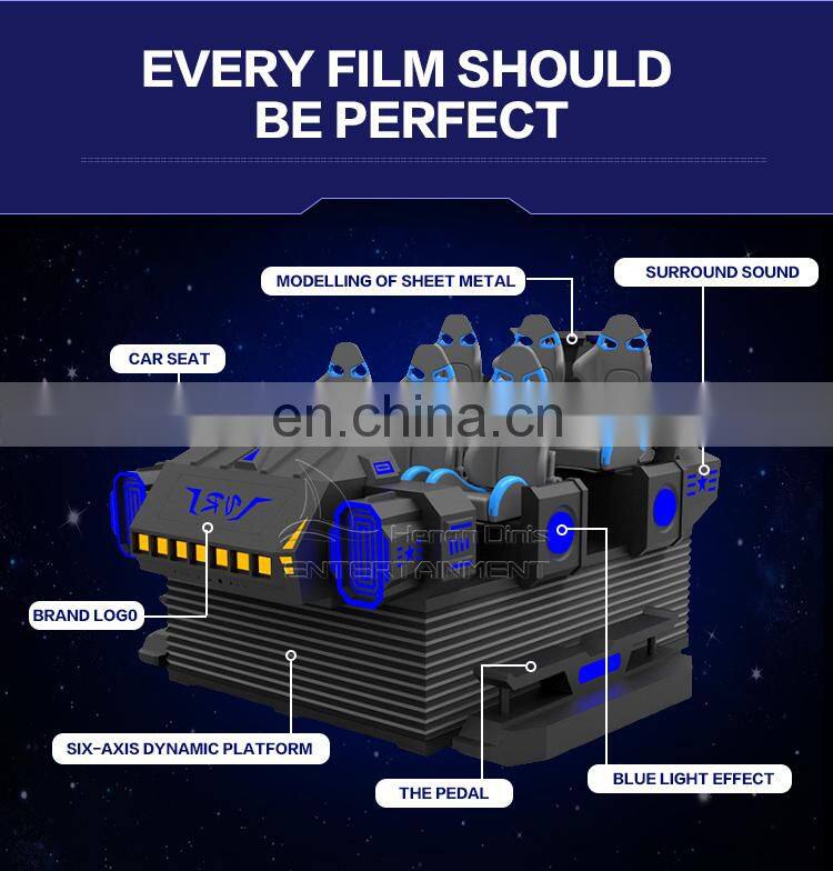 Newest Thrilling Roller Coaster Remove 5d Cinema 7D Cinema Simulator For Sale