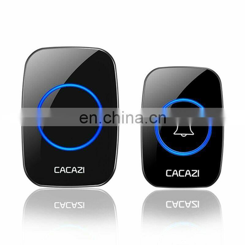 CACAZI New Wireless Doorbell Waterproof 300M Remote US EU Plug smart Door ringer