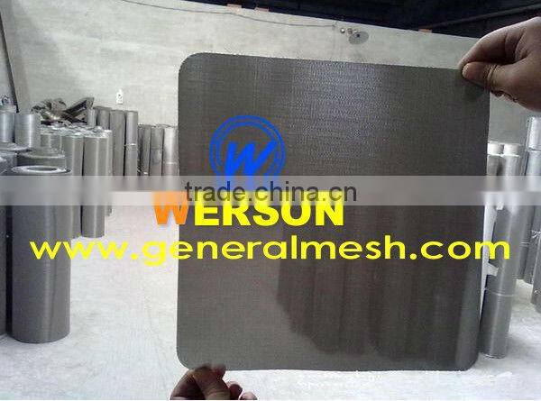 Stainless steel mesh disc edge wrapped with metal -