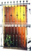 Outdoor wrought iron window with classical design best price
