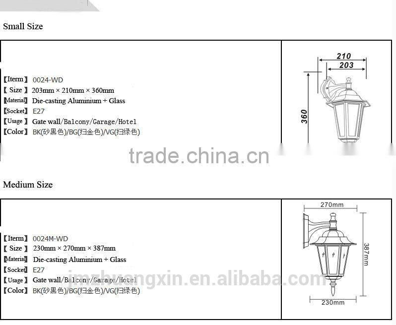 Hot sale outdoor wall lamp