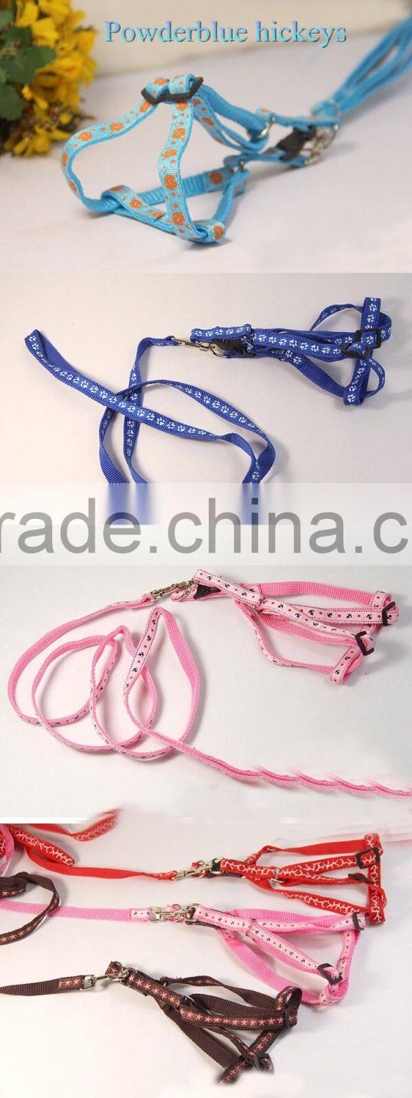 Fashion design dog leash dog collar pet products kinds of colors