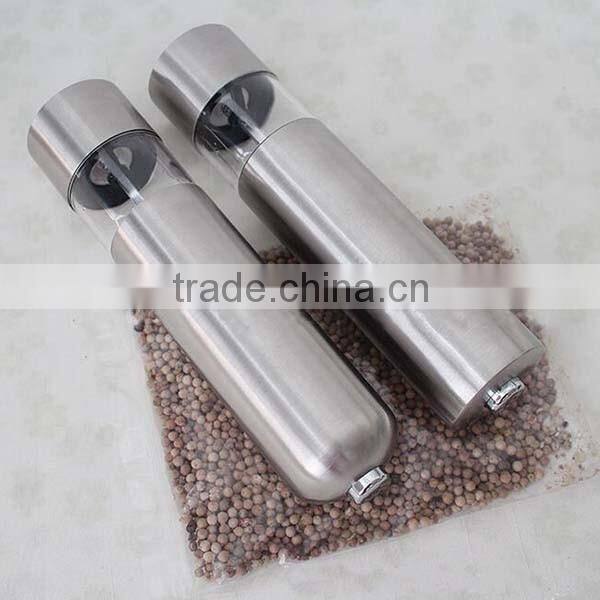Supply high quality electric pepper grinder salt and pepper mills electric pepper mill 265g