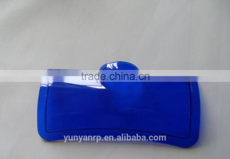 CNC machining blue transparent rapid prototype