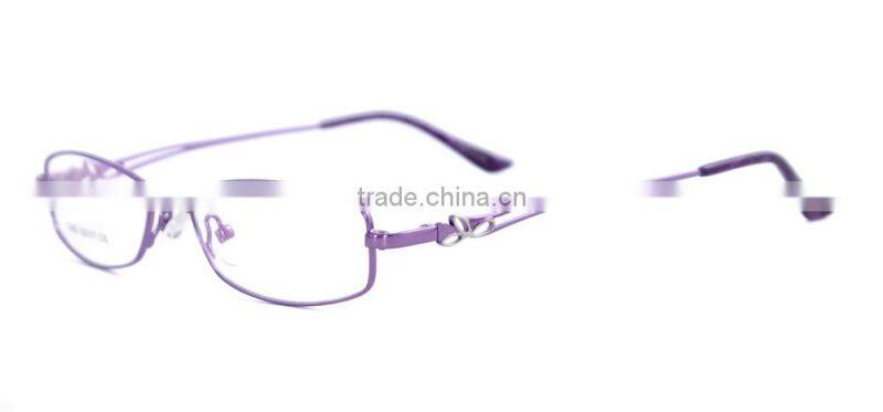 Full-rim metal square mode glasses frame mock up for women made in danyang