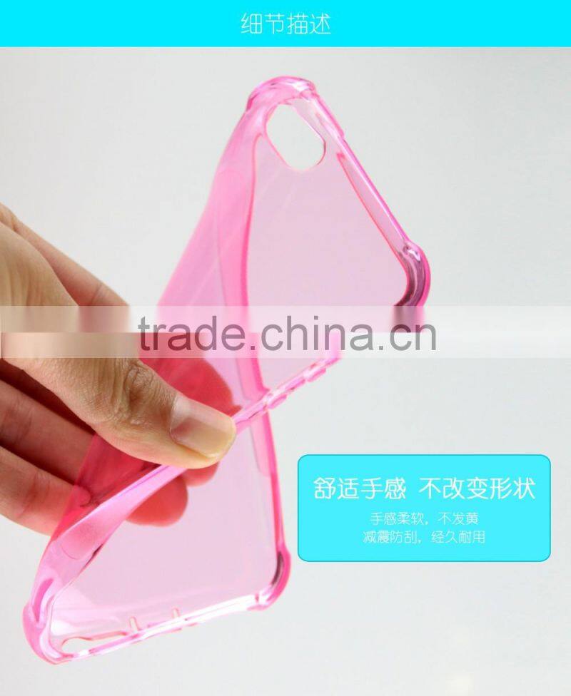 clear Transparent soft tpu anticollision dust control cell phone case for iphone SE skin