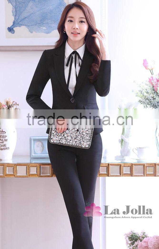 HQ Hotel receptionist uniforms design women pants suit uniform