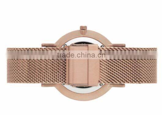 Most Popular Simple New Design Fashion Girls Mesh Watch With Ronda Movt